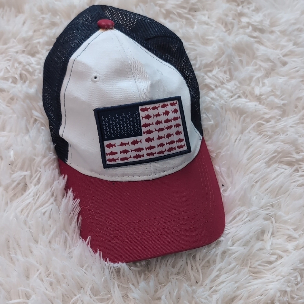 Patriotic Red And Blue Mesh Cap